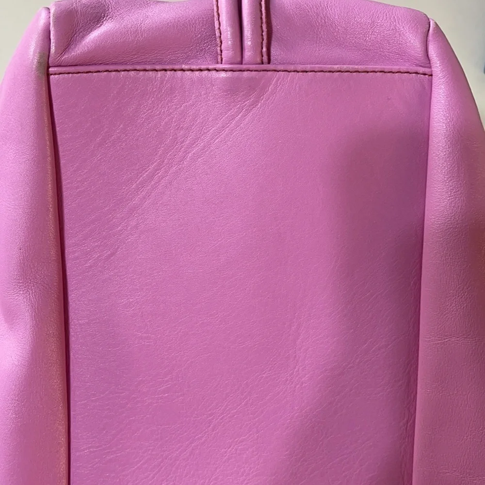 Tanner Krolle Pink Leather Tote Bag